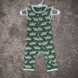 Kickee pants turtle sleeveless romper